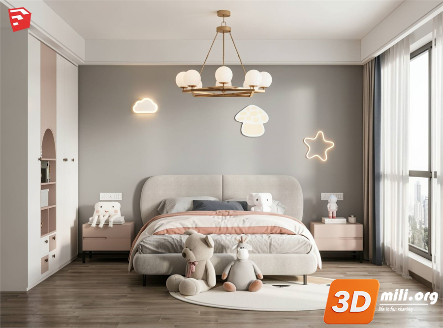 Children Room Scenes  Skp FIles 